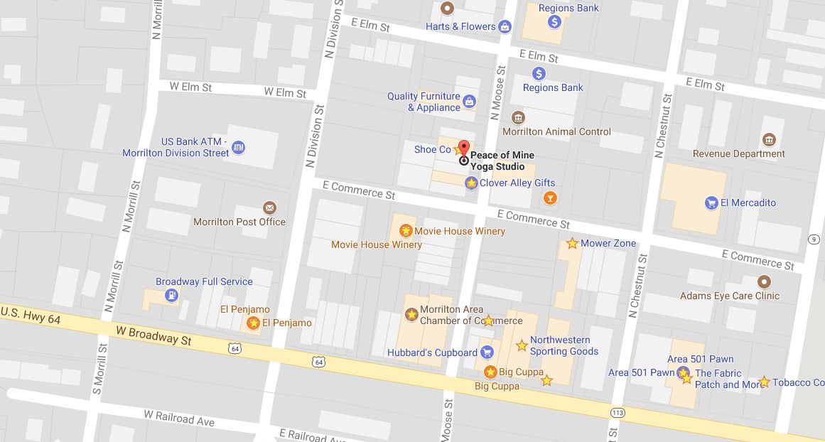 Historic Downtown Morrilton Street Map